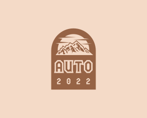 Trekking - Adventure Rustic Mountain logo design
