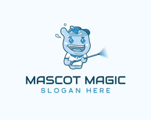 Mascot - Pressure Wash Boy Mascot logo design