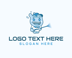 Mascot - Pressure Wash Boy Mascot logo design