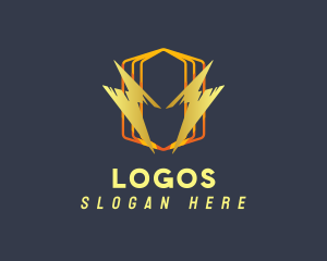 Volt - Hexagon Lightning Power logo design
