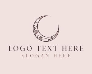 Premium - Floral Moon Boutique logo design