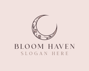 Floral Moon Boutique logo design