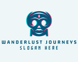 Game Clan - Digital Glitch Alien logo design