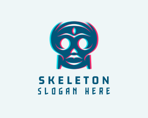 Static Motion - Digital Glitch Alien logo design
