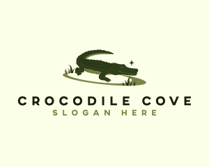 Nature Jungle Crocodile logo design
