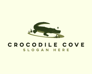 Crocodile - Nature Jungle Crocodile logo design