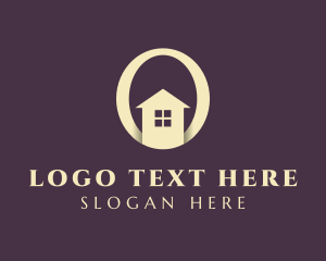 Real Estate Letter O logo design