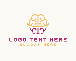 App - AI Brain Programming logo design