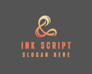 Stylish Script Ampersand  logo design