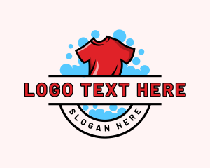Tee - Bubble Shirt Laundry logo design