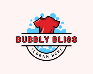 Bubble Shirt Laundry logo design