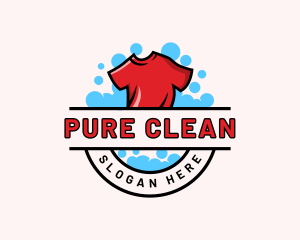 Bleach - Bubble Shirt Laundry logo design