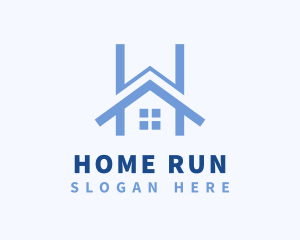 Home Residence Letter H logo design