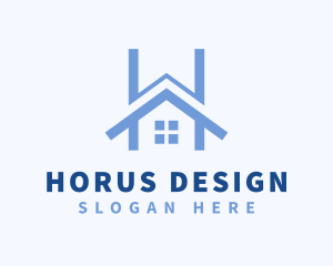 Home Residence Letter H logo design