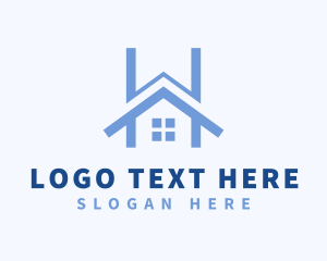 Home - Home Residence Letter H logo design