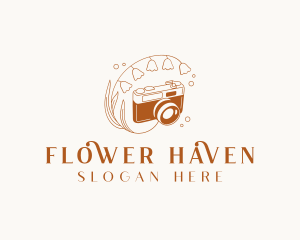 Flower Camera Studio logo design