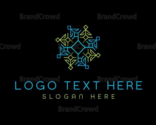 Geometric Pattern Tech Logo