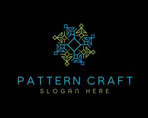 Geometric Pattern Tech logo design