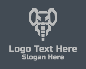 Geometric Game Elephant  Logo