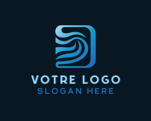 Digital Technology Wave Company Logo