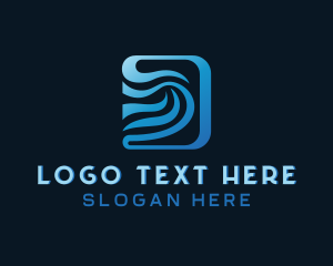 Digital - Digital Technology Wave Company logo design