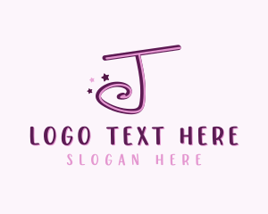 Feminine - Star Letter J logo design