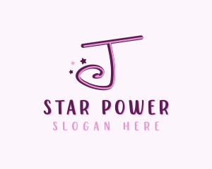 Celebrity - Star Letter J logo design