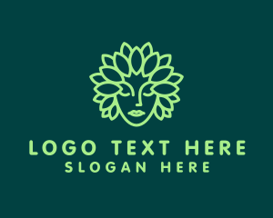 Gardening - Leaf Goddess Hair logo design