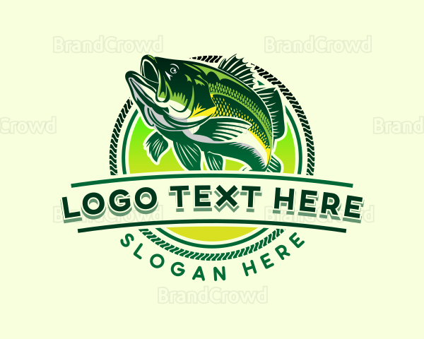 Fish Ocean Fishing Logo