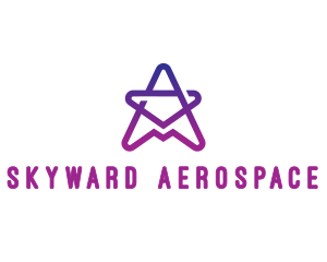 Aerospace - Gradient Star Letter A logo design