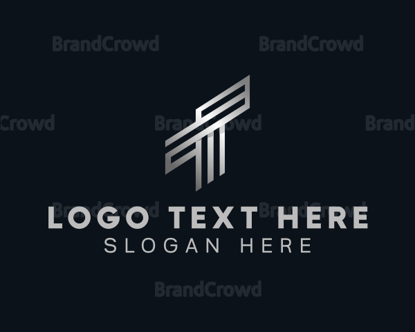 Industrial Metallic Agency Letter T Logo