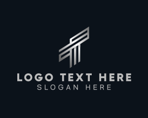 Industrial Metallic Agency Letter T Logo