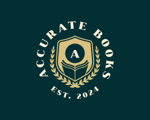 Book Shield Education logo design