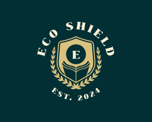 Book Shield Education logo design