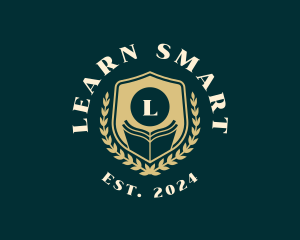 Book Shield Education logo design