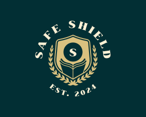 Book Shield Education logo design