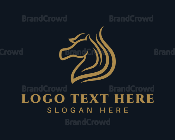 Luxury Stallion Horse Logo