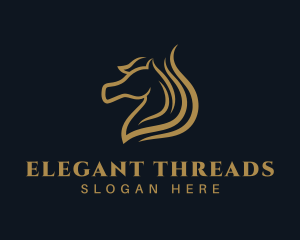 Luxury Stallion Horse logo design