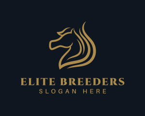 Luxury Stallion Horse logo design