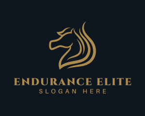 Luxury Stallion Horse logo design