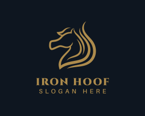 Luxury Stallion Horse logo design