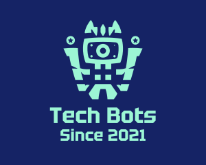 Robotic - Robot Technology Monitor logo design