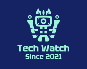 Robot Technology Monitor  logo design