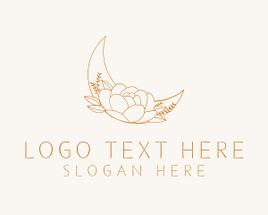 Astrological - Lunar Fashion Flower logo design