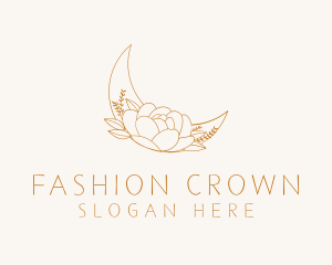 Lunar Fashion Flower logo design