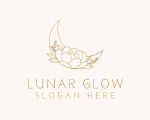 Lunar Fashion Flower logo design