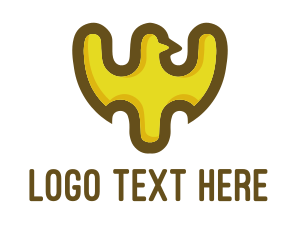 Black Eye - Yellow Bird Shield logo design