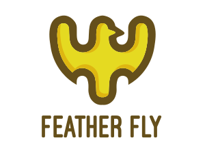 Yellow Bird Shield logo design