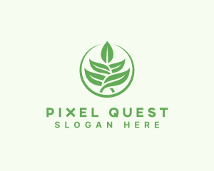 Greenhouse - Leaf Plant Gardening logo design