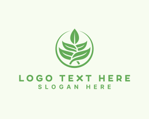 Vegan - Leaf Plant Gardening logo design